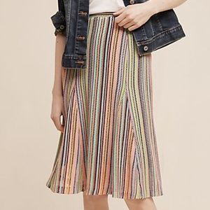 Maeve Spectral Stripe Skirt